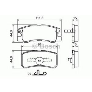накладки BOSCH 0 986 424 717 