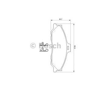 накладки BOSCH 0 986 424 720 