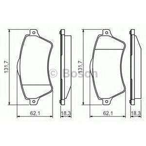 накладки BOSCH 0 986 424 721
