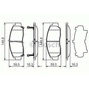 накладки BOSCH 0 986 424 722
