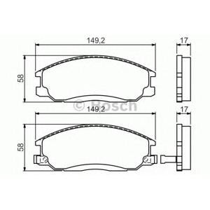 накладки BOSCH 0 986 424 729 