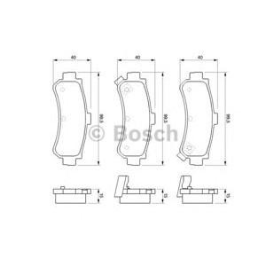 накладки BOSCH 0 986 424 734 
