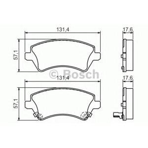 накладки BOSCH 0 986 424 735 