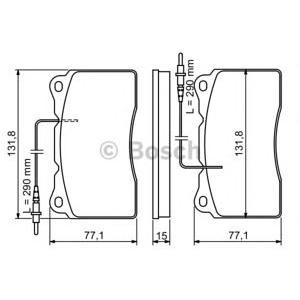накладки BOSCH 0 986 424 738