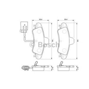 накладки BOSCH 0 986 424 745