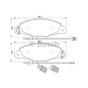 накладки BOSCH 0 986 424 746