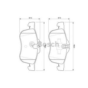накладки BOSCH 0 986 424 758