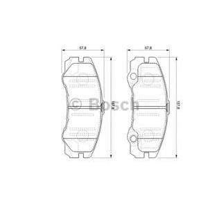 накладки BOSCH 0 986 424 760