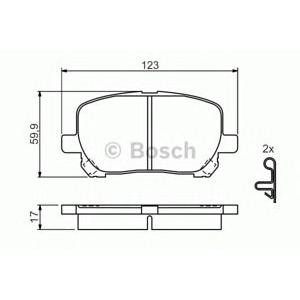 накладки BOSCH 0 986 424 761