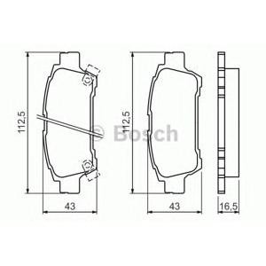 накладки BOSCH 0 986 424 762