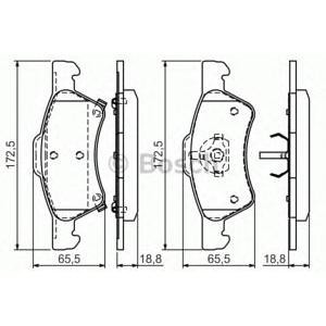 накладки BOSCH 0 986 424 765