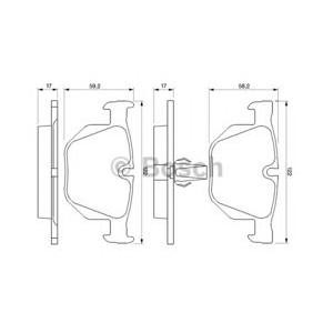 накладки BOSCH 0 986 424 766
