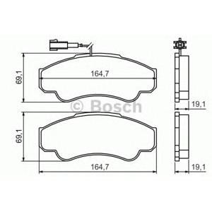 накладки BOSCH 0 986 424 769 