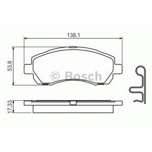 накладки BOSCH 0 986 424 770 