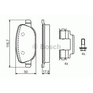 накладки BOSCH 0 986 424 775