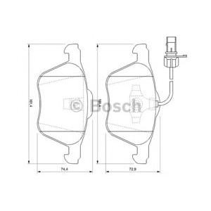 накладки BOSCH 0 986 424 777 
