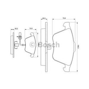 накладки BOSCH 0 986 424 779