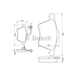 накладки BOSCH 0 986 424 780