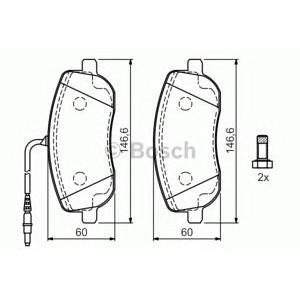 накладки BOSCH 0 986 424 789