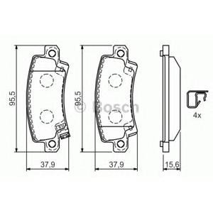 накладки BOSCH 0 986 424 790