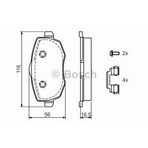 накладки BOSCH 0 986 424 793