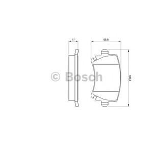накладки BOSCH 0 986 494 053