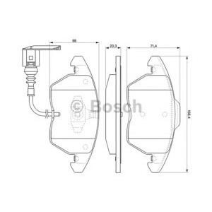 накладки BOSCH 0 986 424 797 