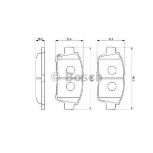 накладки BOSCH 0 986 424 803 
