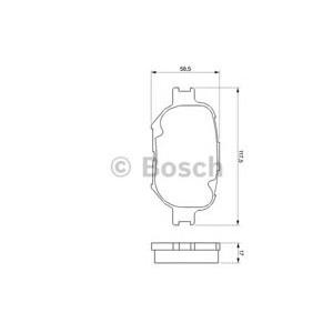 накладки BOSCH 0 986 424 808 