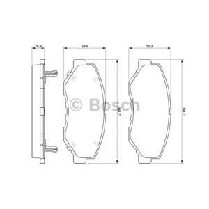 накладки BOSCH 0 986 424 809 