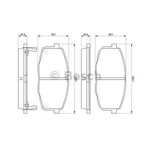 накладки BOSCH 0 986 424 811 