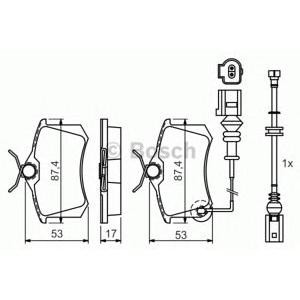 накладки BOSCH 0 986 424 813