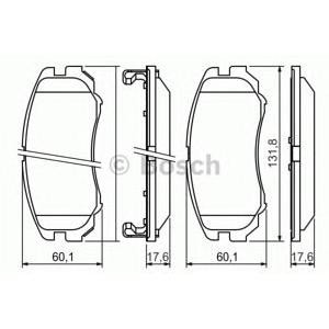 накладки BOSCH 0 986 424 815 