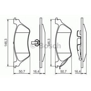 накладки BOSCH 0 986 424 816