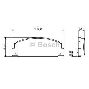 накладки BOSCH 0 986 424 817 