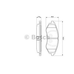 накладки BOSCH 0 986 424 818