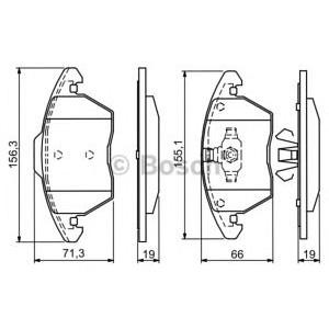 накладки BOSCH 0 986 424 825