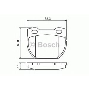 накладки BOSCH 0 986 424 827 
