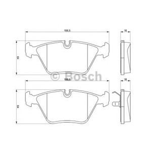 накладки BOSCH 0 986 424 828 