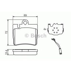 накладки BOSCH 0 986 424 830