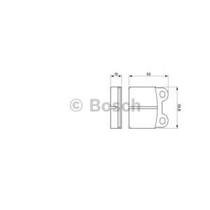 накладки BOSCH 0 986 460 101 