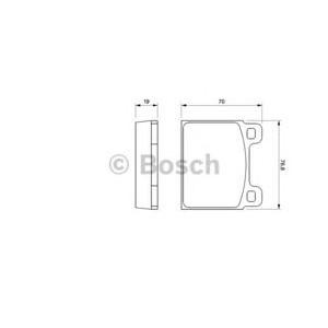 накладки BOSCH 0 986 460 111
