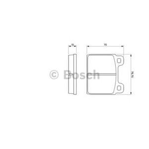накладки BOSCH 0 986 460 113 