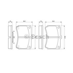накладки BOSCH 0 986 460 390