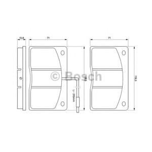 накладки BOSCH 0 986 460 932 
