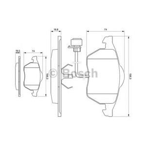 накладки BOSCH 0 986 460 937