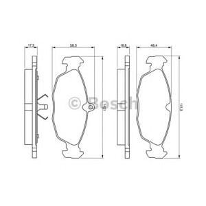 накладки BOSCH 0 986 460 938