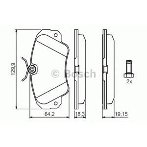 накладки BOSCH 0 986 460 939 