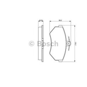 накладки BOSCH 0 986 460 943 