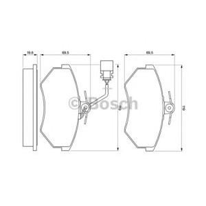 накладки BOSCH 0 986 460 948